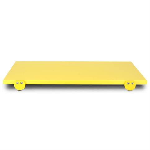 TAGLIERE IN POLIETILENE CM.60x40x2H GIALLO C/FERMI