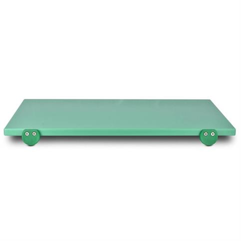 TAGLIERE IN POLIETILENE CM.60x40x2H VERDE C/FERMI