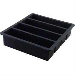 STAMPO GHIACCIO SILICONE 4 LINGOTTI DA 13x3x3 CM.